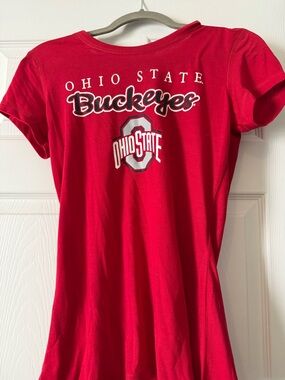 Ohio State Buckeyes Women's Red Short Sleeve Tee
